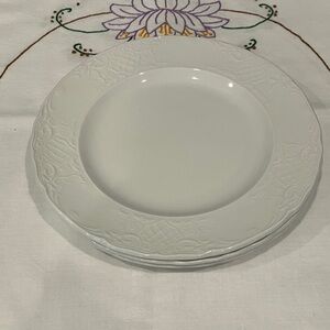 RICHMOND WHITE Set of 3 Bread Plates 7 1/8" Johnson Brothers England Trellis
